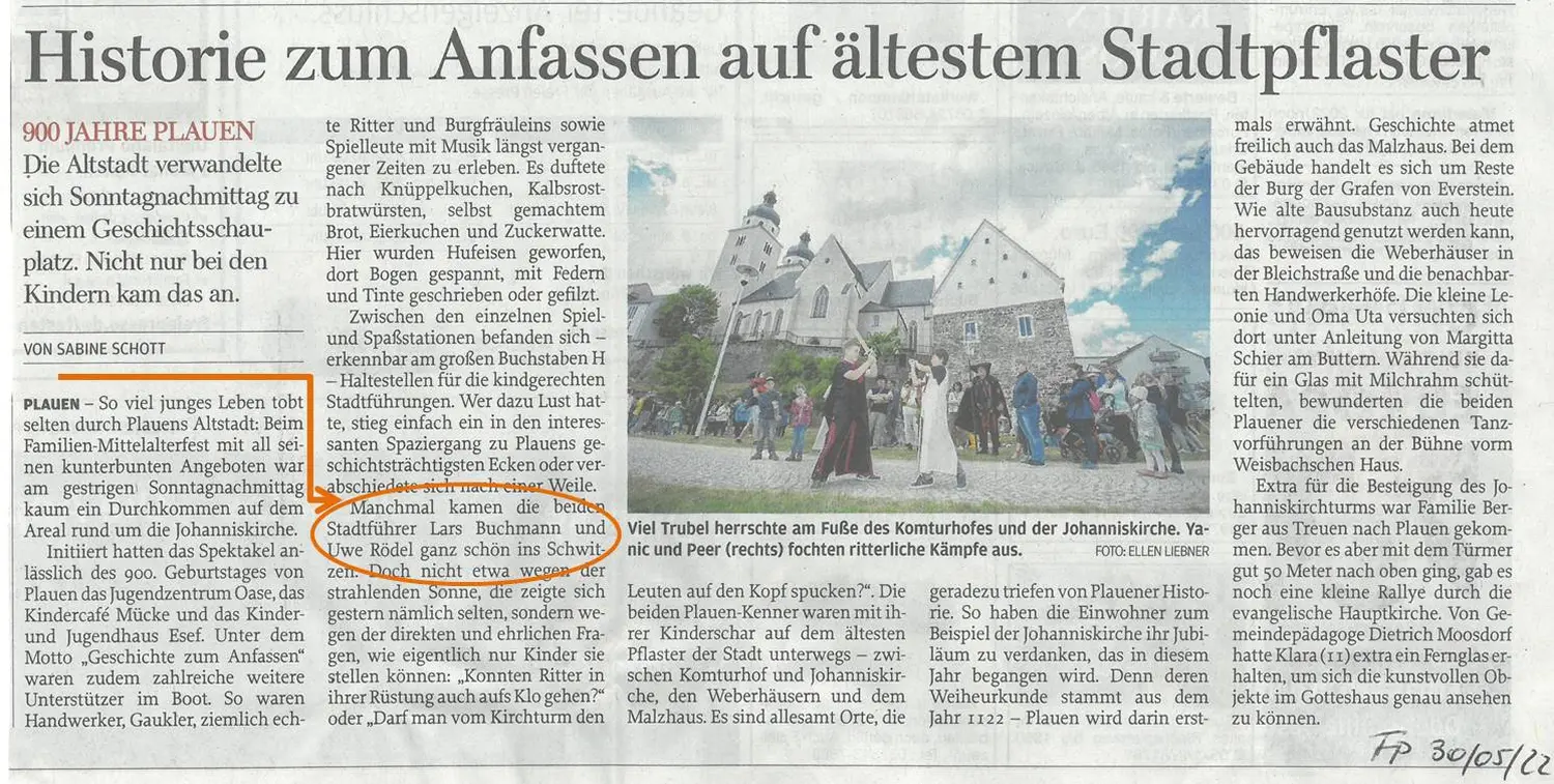 Freie Presse von NACHTWÄCHTER TOURISTIK