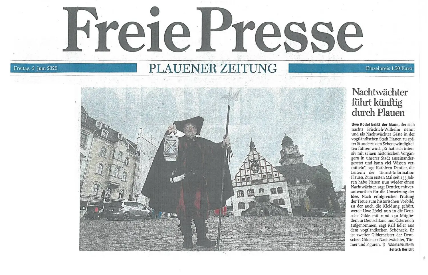 Freie Presse von NACHTWÄCHTER TOURISTIK