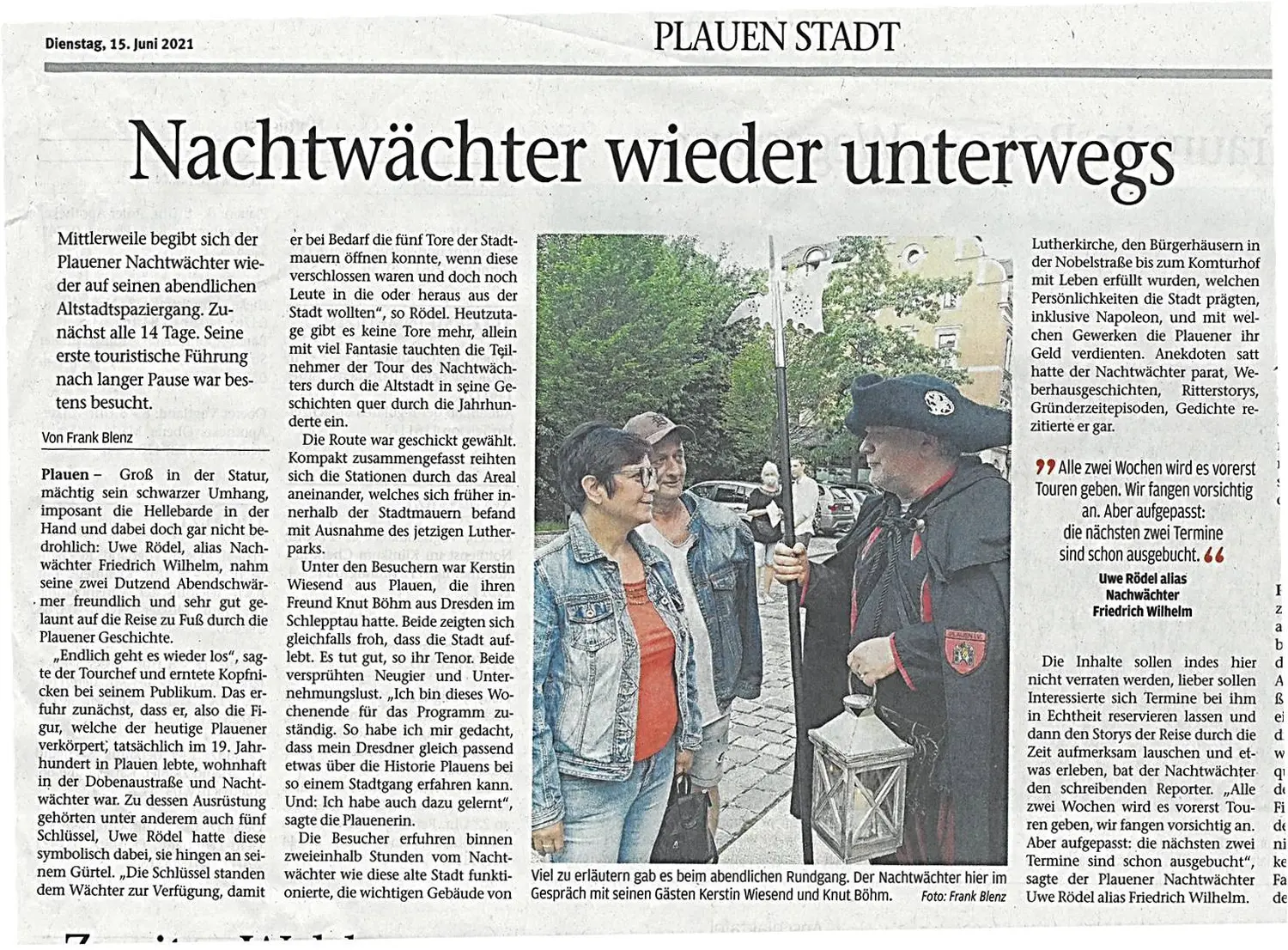 Vogtland-Anzeiger von NACHTWÄCHTER TOURISTIK