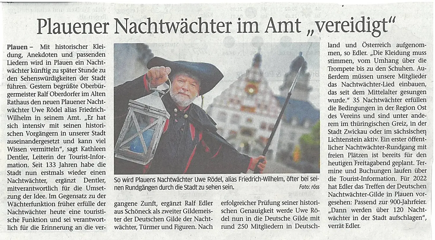 Vogtland-Anzeiger von NACHTWÄCHTER TOURISTIK